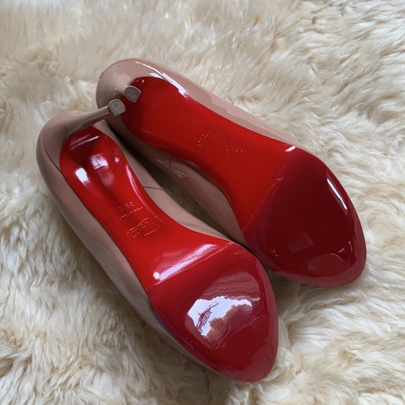 CHRISTIAN LOUBOUTIN Nude Peep Patent New Very Prive Pumps Shoes Heels 120mm - Picture 12 of 16